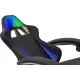 Кресло игровое Knight Wolf RGB черный крестов. пластик