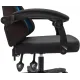 Кресло игровое Knight Wolf RGB черный крестов. пластик