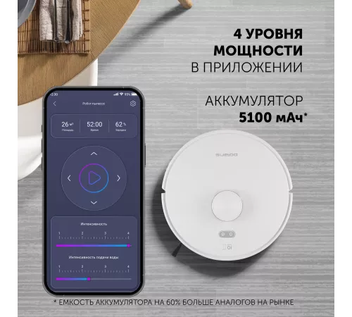 Пылесос-робот Polaris IQ Home PVCR G2 6001 30Вт белый