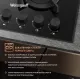 Газовая варочная поверхность Weissgauff HGG 640 BGBV черный
