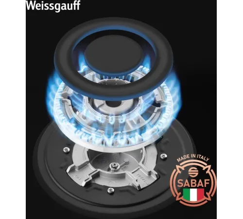 Газовая варочная поверхность Weissgauff HGG 640 BGBV черный