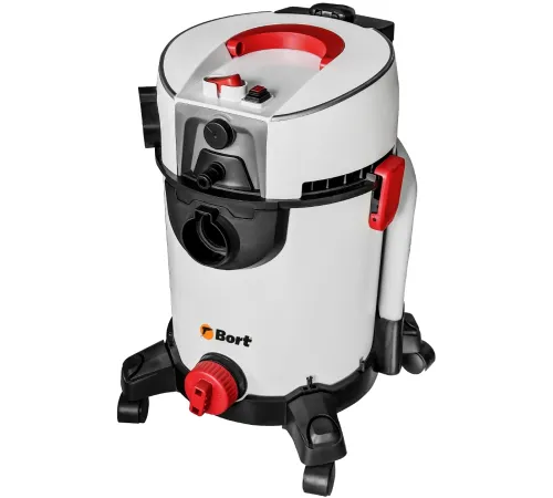 Bort Пылесос для сухой и влажной уборки BAX-500E {Расход воздуха 50 л/сек; 94 л/сек; Вместимость бака 20 л; Мощность 1400 Вт; Пылесос для влажной уборки ;гарантия 2 г} [93418095]
