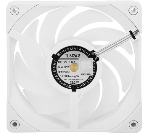 Вентилятор для корпуса Thermalright TL-B12W-S ARGB 120х120x25.6 белый 4-pin 28.1дБ Ret Вентилятор для корпуса Thermalright TL-B12W-S ARGB 120х120x25.6 белый 4-pin 28.1дБ Ret