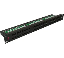 Патч-панель Sysmatrix PP 1901U.S485EU.M 19" 1U 48xRJ45 кат.5E