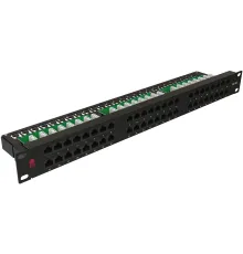 Патч-панель Sysmatrix PP 1901U.S485EU.M 19" 1U 48xRJ45 кат.5E