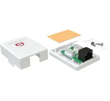 Розетка Sysmatrix SB 15EU.WH комп.RJ45 1 кат.5E UTP бел.