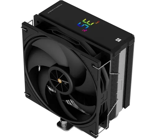 Устройство охлаждения(кулер) Thermalright Assassin X 120 R Digital Soc-AM5/AM4/1200/1700/1851 черный 4-pin 25.6dB Al+Cu LCD Ret (AX120-R-DIGITAL-BL)