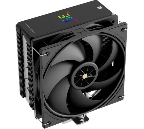 Устройство охлаждения(кулер) Thermalright Assassin X 120 R Digital Soc-AM5/AM4/1200/1700/1851 черный 4-pin 25.6dB Al+Cu LCD Ret (AX120-R-DIGITAL-BL)