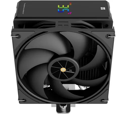 Устройство охлаждения(кулер) Thermalright Assassin X 120 R Digital Soc-AM5/AM4/1200/1700/1851 черный 4-pin 25.6dB Al+Cu LCD Ret (AX120-R-DIGITAL-BL)