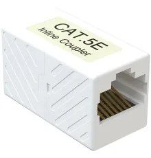 Адаптер Sysmatrix CC RJ45.5EU.WH проходн.RJ45 кат.5E бел.