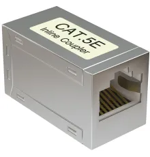 Адаптер Sysmatrix CC RJ45.5ES.WH проходн.RJ45 кат.5E бел.