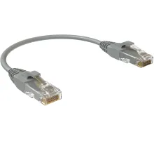 Патч-корд Sysmatrix PC 4545.5EU26.015LSZHGY U/UTP RJ-45 вил.-вилка RJ-45 кат.5E 0.15м серый LSZH