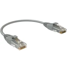 Патч-корд Sysmatrix PC 4545.5EU26.015LSZHGY U/UTP RJ-45 вил.-вилка RJ-45 кат.5E 0.15м серый LSZH