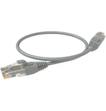 Патч-корд Sysmatrix PC 4545.5EU26.03LSZHGY U/UTP RJ-45 вил.-вилка RJ-45 кат.5E 0.3м серый LSZH
