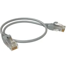 Патч-корд Sysmatrix PC 4545.5EU26.05LSZHGY U/UTP RJ-45 вил.-вилка RJ-45 кат.5E 0.5м серый LSZH
