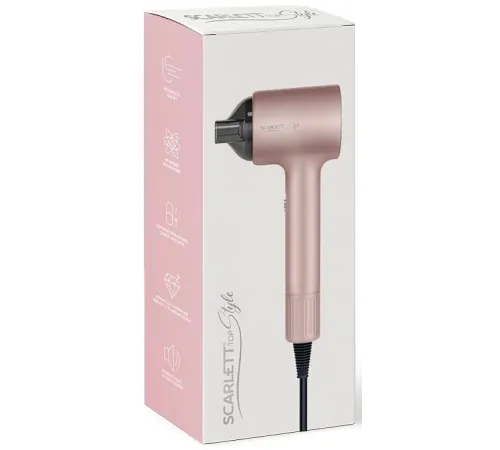 Фен Scarlett SC-HD70I53 1600Вт розовый/черный Фен Scarlett SC-HD70I53 1600Вт розовый/черный