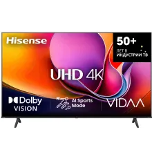 Телевизор LED Hisense 43" 43A6Q Frameless черный 4K Ultra HD 60Hz DVB-T DVB-T2 DVB-C DVB-S DVB-S2 USB WiFi Smart TV