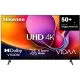 Телевизор LED Hisense 43" 43A6Q Frameless черный 4K Ultra HD 60Hz DVB-T DVB-T2 DVB-C DVB-S DVB-S2 USB WiFi Smart TV