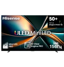 Телевизор QLED Hisense 100" 100U7Q темно-серый 4K Ultra HD 120Hz DVB-T DVB-T2 DVB-C DVB-S DVB-S2 USB WiFi Smart TV
