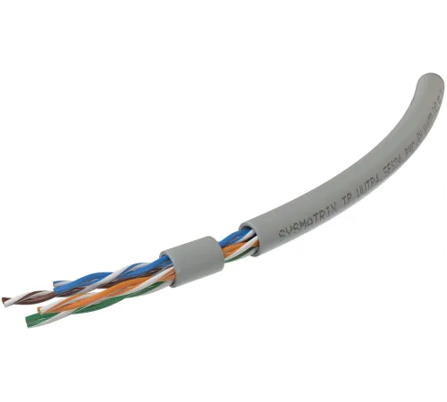 Кабель информационный Sysmatrix TP UUTP4.5ES24.PVC.GY305 кат.5E U/UTP 4 пары 0.5AWG нг(А)-LS внутренний 305м серый Кабель информационный Sysmatrix TP UUTP4.5ES24.PVC.GY305 кат.5E U/UTP 4 пары 0.5AWG нг(А)-LS внутренний 305м серый