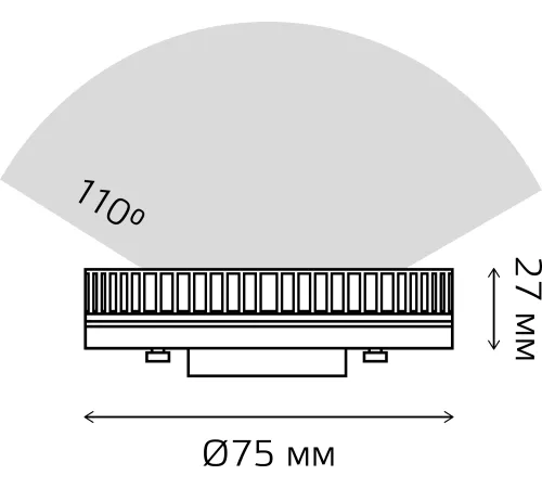 Лампа светодиодная Gauss Elementary 10Вт цок.:GX53 (упак.:5шт) (84820V) Лампа светодиодная Gauss Elementary 10Вт цок.:GX53 (упак.:5шт) (84820V)