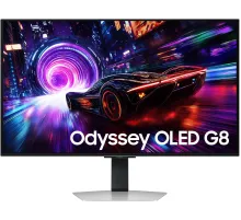 Монитор Samsung 32" Odyssey OLED G8 LS32FG812SIXCI серебристый OLED LED 16:9 HDMI матовая HAS Piv 260cd 178гр/178гр 3840x2160 240Hz DP 4K USB 8.4кг