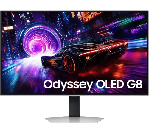Монитор Samsung 32" Odyssey OLED G8 LS32FG812SIXCI серебристый OLED LED 16:9 HDMI матовая HAS Piv 260cd 178гр/178гр 3840x2160 240Hz DP 4K USB 8.4кг