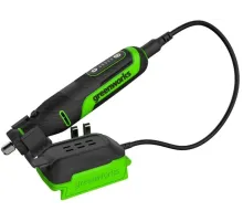 Гравер аккумуляторный GreenWorks G24RT, 24V, бесщеточный, с принадлежностями 52 шт., без АКБ и ЗУ (3200807)