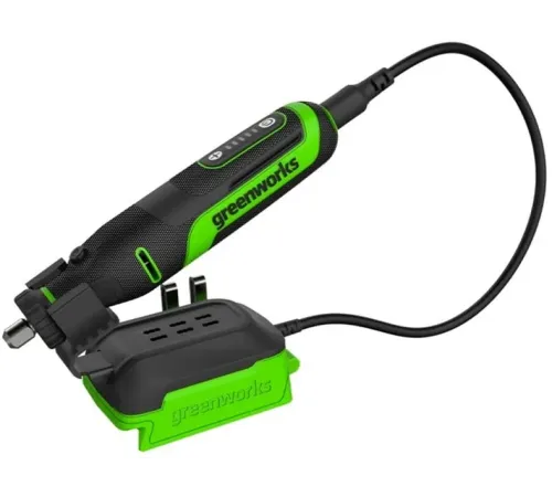 Гравер аккумуляторный GreenWorks G24RT, 24V, бесщеточный, с принадлежностями 52 шт., без АКБ и ЗУ (3200807) Гравер аккумуляторный GreenWorks G24RT, 24V, бесщеточный, с принадлежностями 52 шт., без АКБ и ЗУ (3200807)