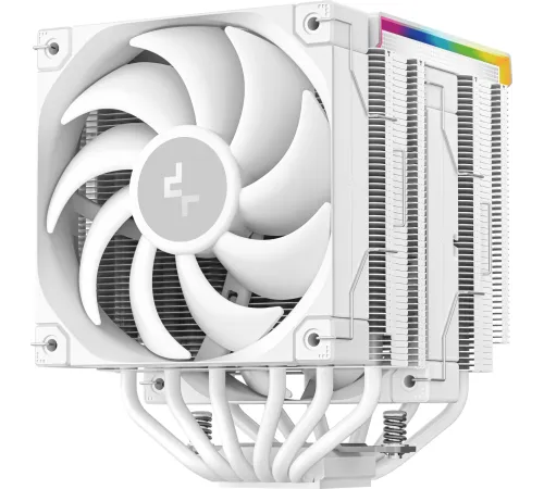 Устройство охлаждения(кулер) Deepcool AK620 Digital Pro Wh ARGB Soc-AM5/AM4/1151/1200/2066/1700 белый 4-pin 25dB Al+Cu LCD 260W 1491gr Ret (R-AK620-WHAPMN-G)
