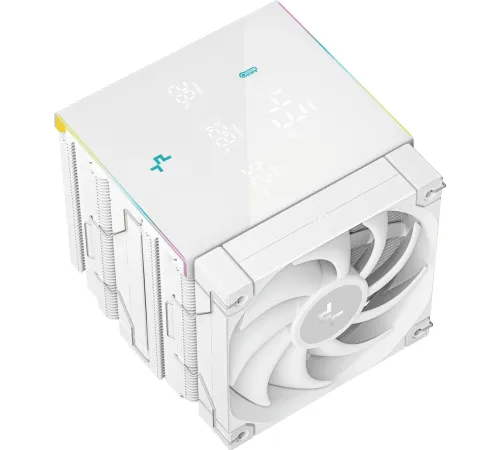 Устройство охлаждения(кулер) Deepcool AK620 Digital Pro Wh ARGB Soc-AM5/AM4/1151/1200/2066/1700 белый 4-pin 25dB Al+Cu LCD 260W 1491gr Ret (R-AK620-WHAPMN-G)