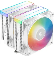 Вентилятор для процессора Deepсool AG620 ARGB V2 WH (Soc 1700/115X/1200/1851/AM5/AM4, 120mm, 1950rpm, 29.4 дБ, 260W, PWM 4-pin, Al+Cu) (R-AG6