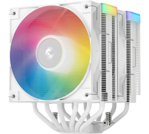 Вентилятор для процессора Deepсool AG620 ARGB V2 WH (Soc 1700/115X/1200/1851/AM5/AM4, 120mm, 1950rpm, 29.4 дБ, 260W, PWM 4-pin, Al+Cu) (R-AG6