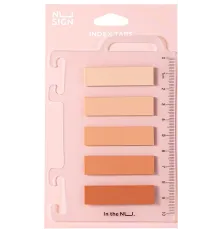 Закладки самокл. пластиковые Deli ENS356-PK 12x44мм 5цв.в упак. 20лист розовый на линейке (упак.:5шт)