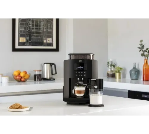 Кофемашина Krups Arabica Latte EA819E10 1450Вт черный/коричневый