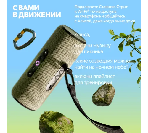 Яндекс Станция Стрит с Алисой зеленый [YNDX-00030GRN]
