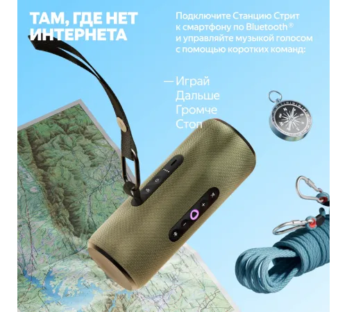 Яндекс Станция Стрит с Алисой зеленый [YNDX-00030GRN]