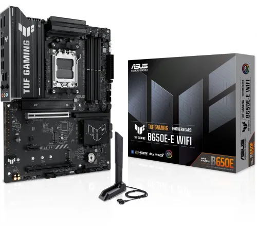 Материнская плата Asus TUF GAMING B650E-E WIFI SocketAM5 AMD B650 4xDDR5 ATX AC`97 8ch(7.1) 2.5Gg RAID+HDMI+DP
