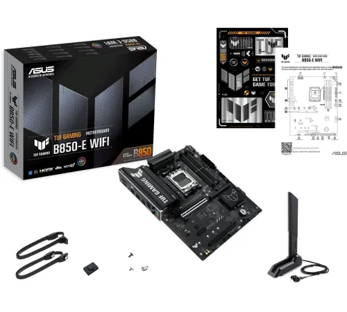 Материнская плата Asus TUF GAMING B850-E WIFI SocketAM5 AMD B850 4xDDR5 ATX AC`97 8ch(7.1) 2.5Gg RAID+HDMI+DP