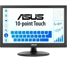Монитор Asus 15.6" VT169HE черный IPS LED 5ms 16:9 HDMI матовая 1000:1 220cd 178гр/178гр 1920x1080 60Hz VGA FHD Touch 4.11кг