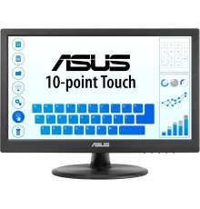 Монитор Asus 15.6" VT169HE черный IPS LED 5ms 16:9 HDMI матовая 1000:1 220cd 178гр/178гр 1920x1080 60Hz VGA FHD Touch 4.11кг