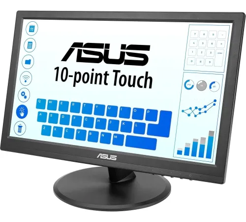 Монитор Asus 15.6" VT169HE черный IPS LED 5ms 16:9 HDMI матовая 1000:1 220cd 178гр/178гр 1920x1080 60Hz VGA FHD Touch 4.11кг
