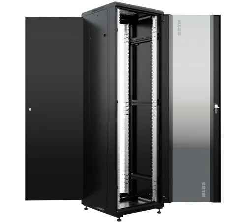 Шкаф коммутационный NTSS Премиум (NTSS-R42U6060GS-1BL) напольный 42U 600x600мм пер.дв.стекл металл 900кг черный 510мм 86кг 1987мм 20 металл Шкаф коммутационный NTSS Премиум (NTSS-R42U6060GS-1BL) напольный 42U 600x600мм пер.дв.стекл металл 900кг черный 510мм 86кг 1987мм 20 металл