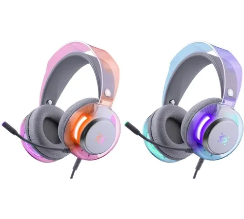 Игровая гарнитура DEFENDER (62490) Glitch белый, RGB