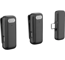 Петличный микрофон DEFENDER (64139) Talky-139 wrls, черный, кейс, 2шт