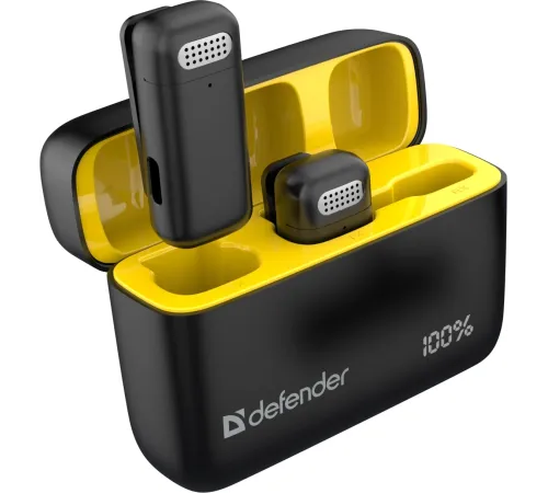 Петличный микрофон DEFENDER (64139) Talky-139 wrls, черный, кейс, 2шт Петличный микрофон DEFENDER (64139) Talky-139 wrls, черный, кейс, 2шт