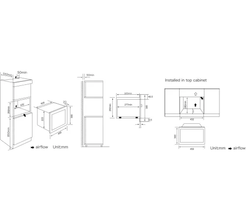 Микроволновая печь Weissgauff HMT-456 20л. 600Вт черный (встраиваемая) Микроволновая печь Weissgauff HMT-456 20л. 600Вт черный (встраиваемая)