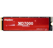Твердотельный накопитель SSD M.2 KingSpec 2.0Tb XG7000 Series <XG7000-2TB> (PCI-E 4.0 x4, up to 7400/6600MBs, 3D TLC, 1200TBW, NVMe 1.4, 22х80mm, heatsink)