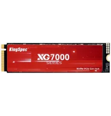 Твердотельный накопитель SSD M.2 KingSpec 2.0Tb XG7000 Series <XG7000-2TB> (PCI-E 4.0 x4, up to 7400/6600MBs, 3D TLC, 1200TBW, NVMe 1.4, 22х80mm, heatsink)