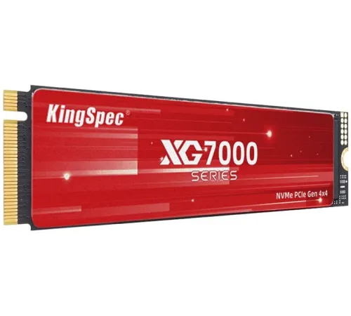 Твердотельный накопитель SSD M.2 KingSpec 2.0Tb XG7000 Series <XG7000-2TB> (PCI-E 4.0 x4, up to 7400/6600MBs, 3D TLC, 1200TBW, NVMe 1.4, 22х80mm, heatsink)